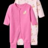 NBFNIGHTSUIT 2PK ROSE DEER