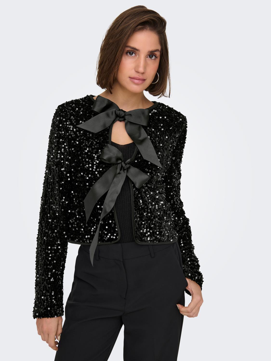 ONLANIKA SEQUINS BOW TOPP