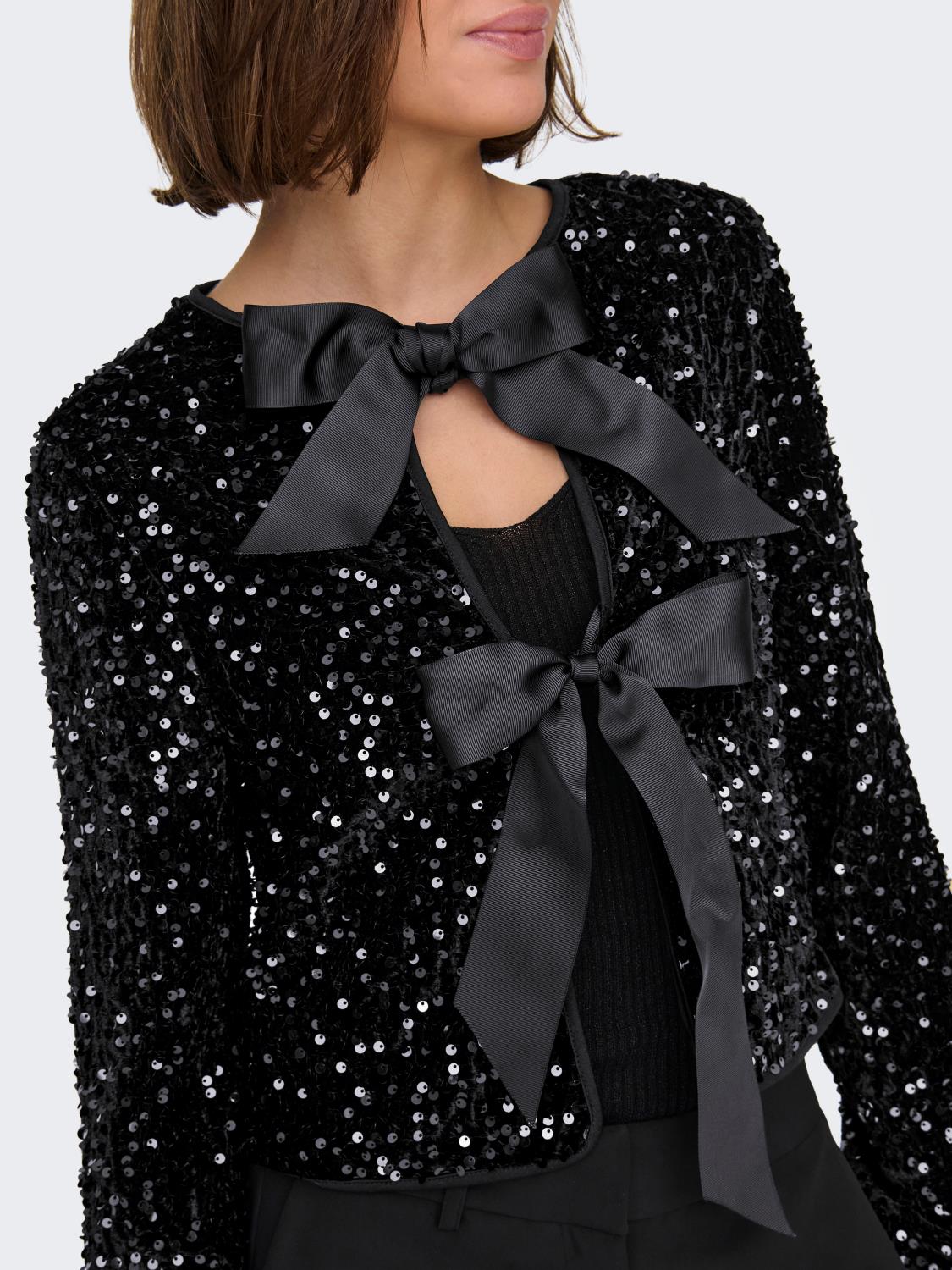 ONLANIKA SEQUINS BOW TOPP