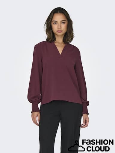 ONLMETTE V-NECK TOPP