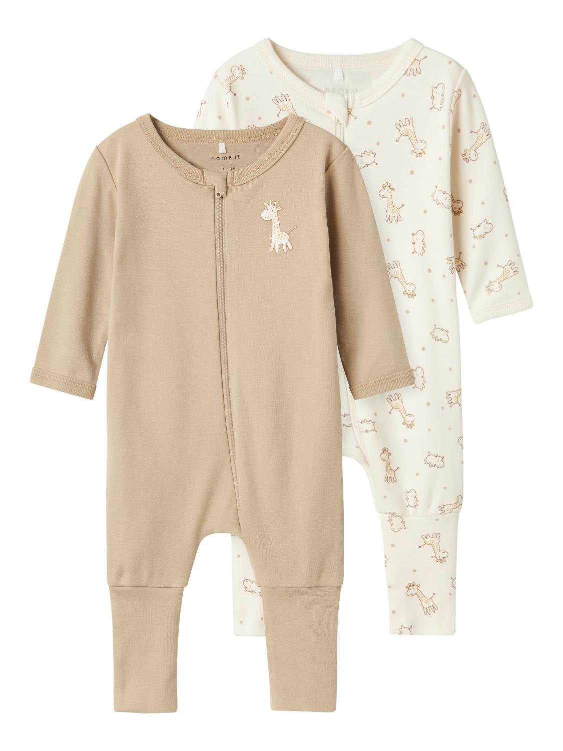 NBNNIGHTSUIT GIRAFFE 2PK PYSJAMAS