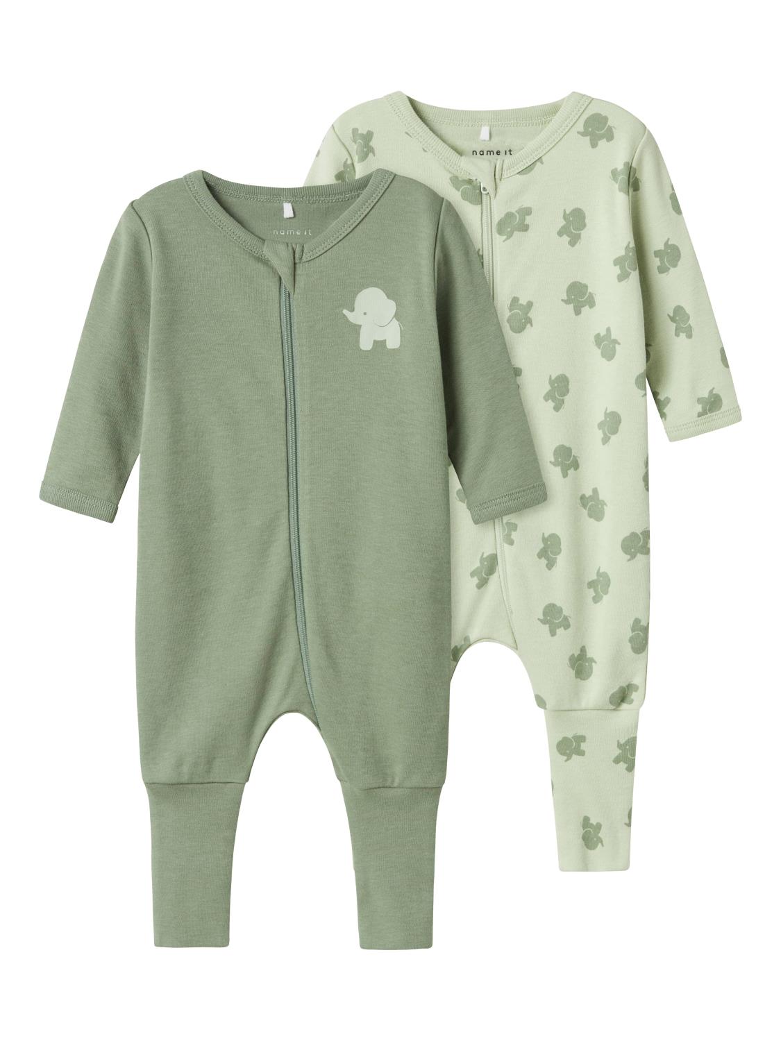 NBMNIGHTSUIT ELEPHANT 2PK PYSJAMAS